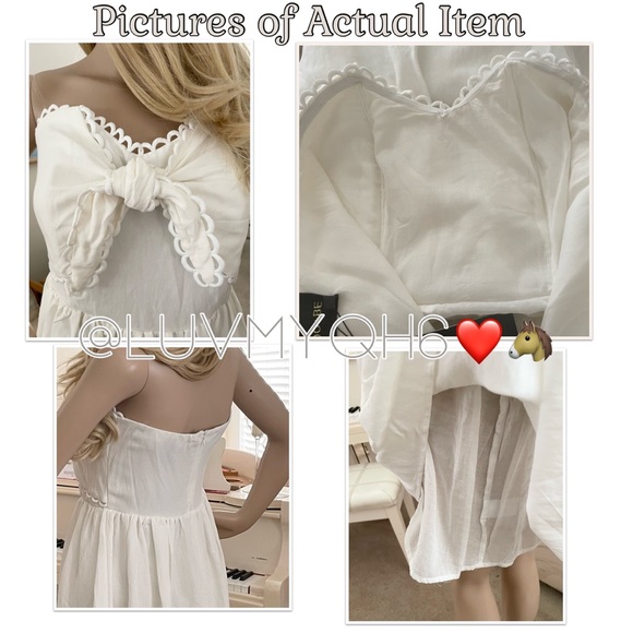 Do+Be Eyelet Strapless Front Tie Knot Dress - Picture 3 of 4